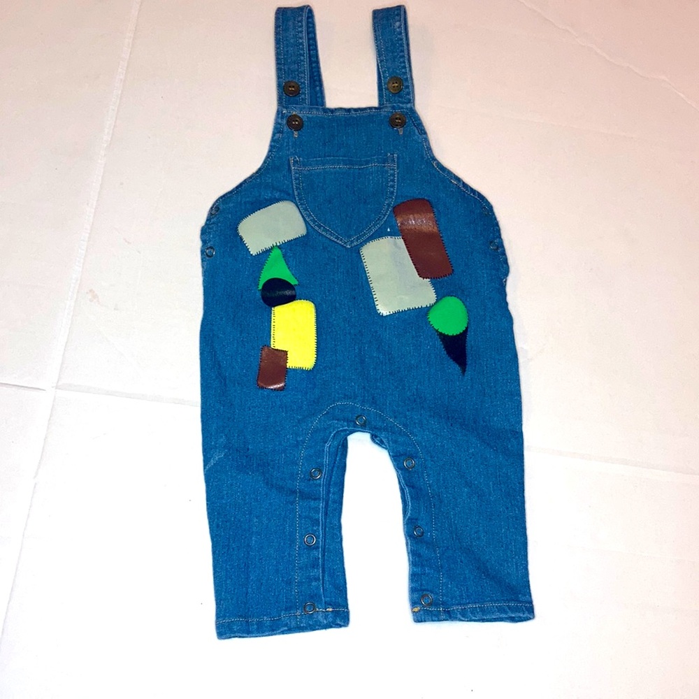 Baby denim colorblock jumper
